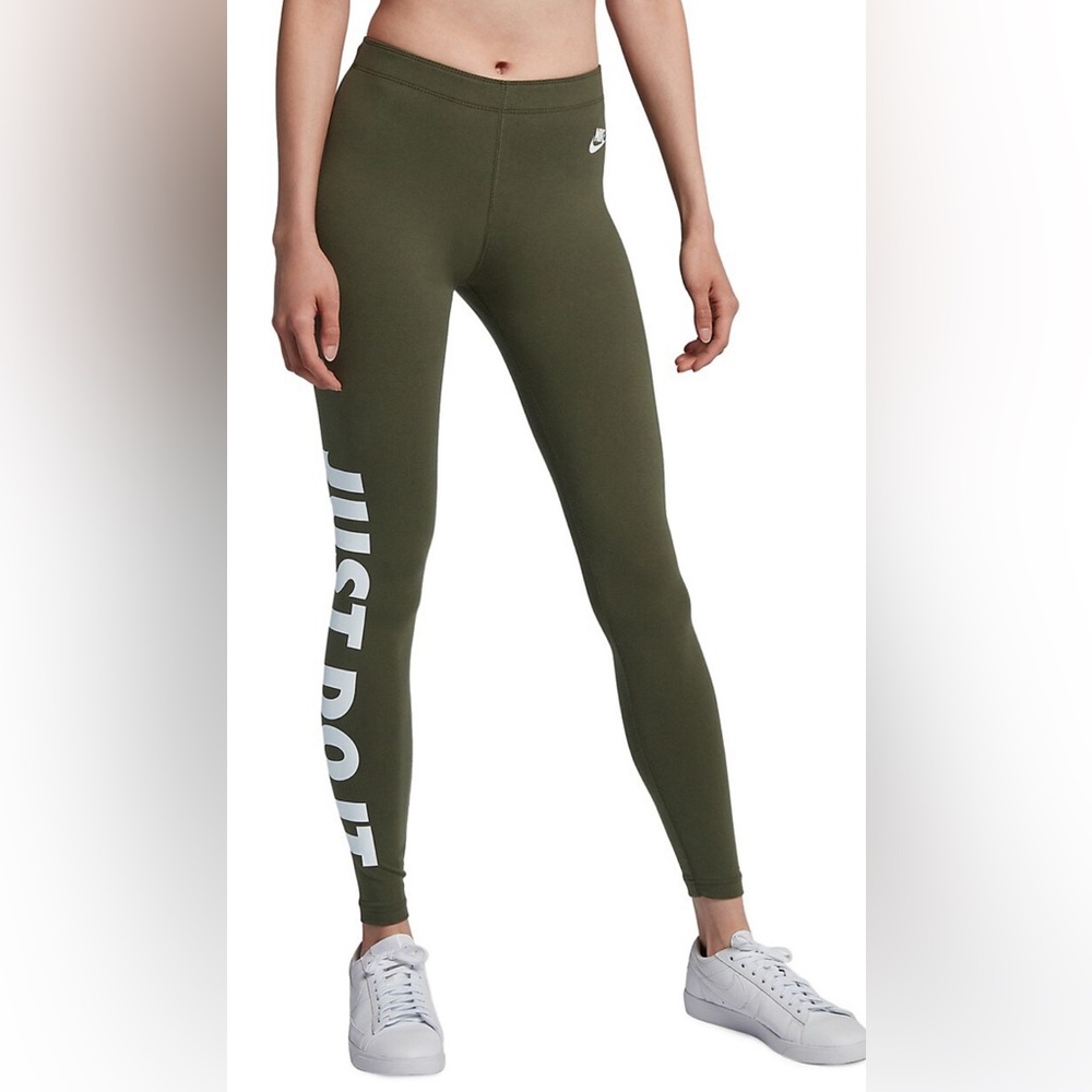 Nike | Leg-A-See Graphic Leggings Olive Green